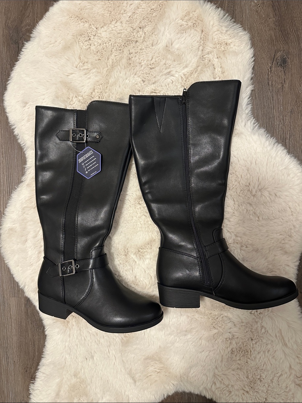 Croft & Barrow® Uleen Women's Knee-High Riding Boots in black 7 WC